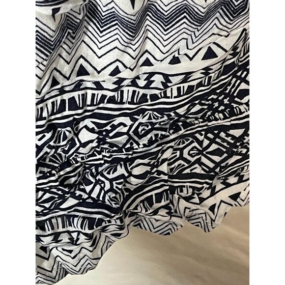 pink angel love sleeveless shirt black white geometric ruffle junior large READ - Picture 6 of 9